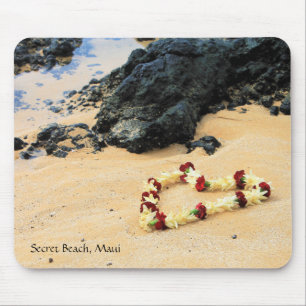 Maui Lei on Secret Beach Mouse Pad