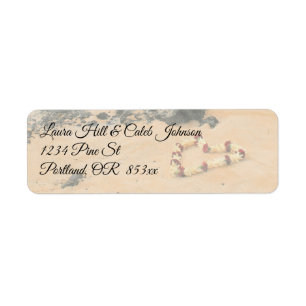 Maui Lei on Secret Beach Return Address Label