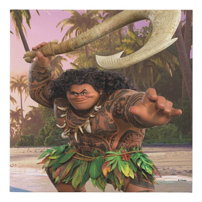 Maui Magical Hook Faux Canvas Print (Front)