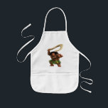 Maui Magical Hook Kids' Apron<br><div class="desc">This striking image captures the formidable Maui, the legendary demigod from the animated tale of Moana, in a dynamic pose, wielding his magical fishhook. Maui's intricate tattoos, which chronicle his adventures and achievements, cover his muscular frame, telling stories of myth and might. His traditional skirt made of lush green leaves...</div>