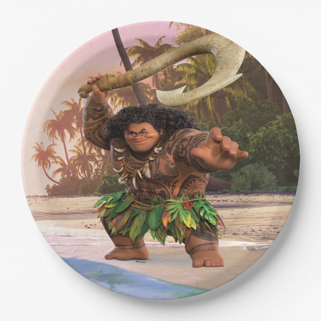Maui Magical Hook Paper Plates (Front)