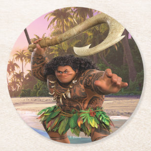Maui Magical Hook Round Paper Coaster