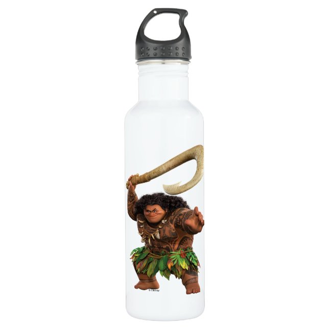 Maui Magical Hook Stainless Steel Water Bottle (Front)