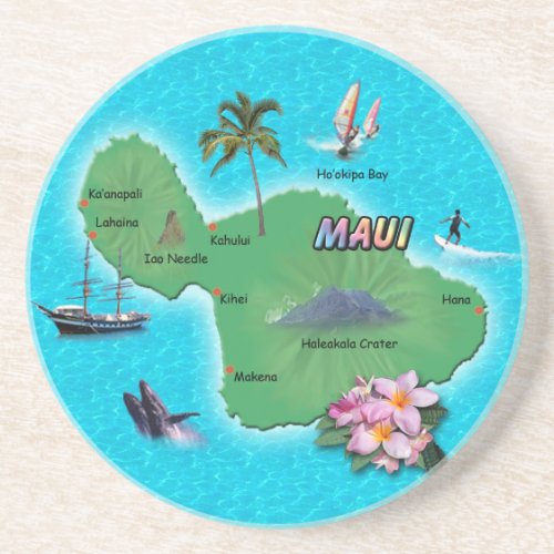 Maui Map Coaster