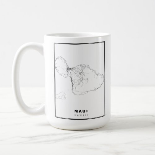 Maui Map Coffee Mug