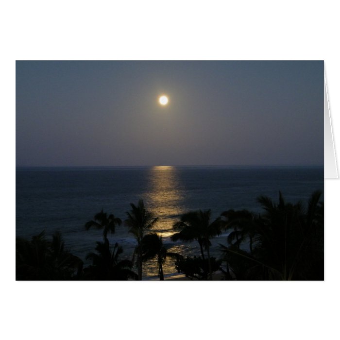 Maui Moonrise Full Moon Card