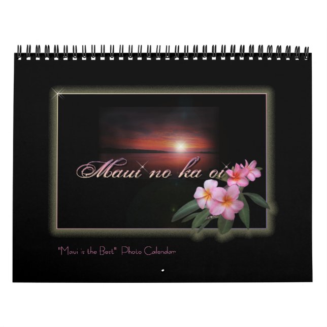 Maui no ka oi calendar (Cover)