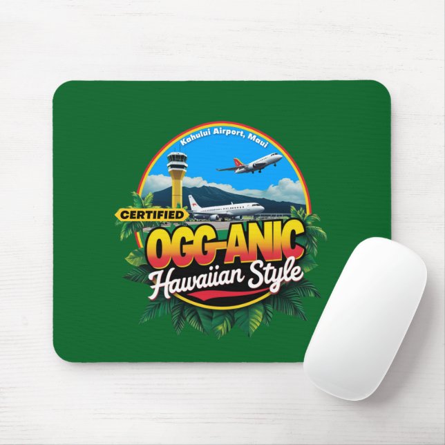 Maui OGG Airport Code Mouse Pad (With Mouse)