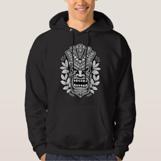 Maui Polynesian Hawaiian Tiki Head Tattoo Style De Hoodie