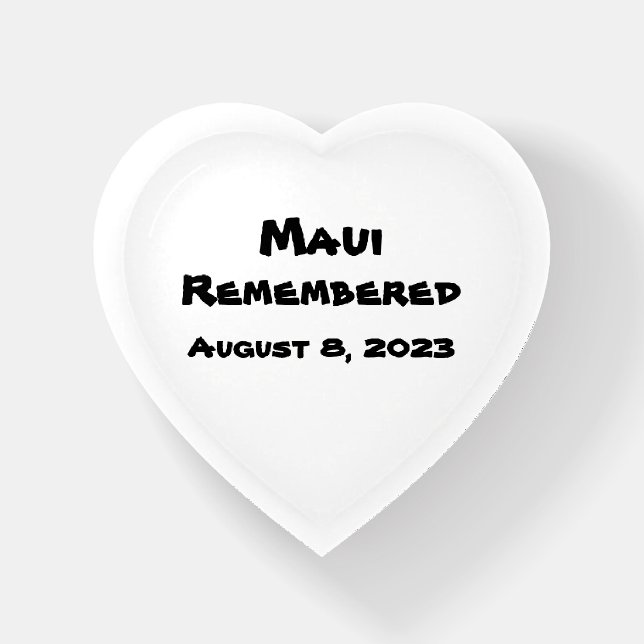 Maui Remembered Paperweight (Front)