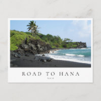 Maui Road to Hana black sand beach, Hawaii