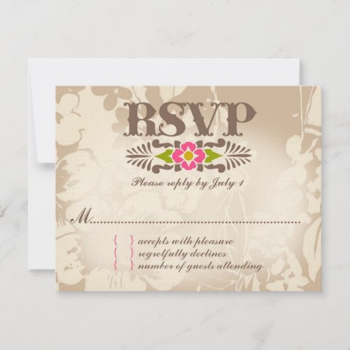 MAUI RSVP Tropical Floral Linen Paper