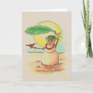 Maui Snowman Card