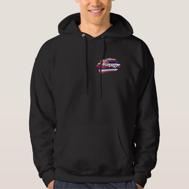 Maui Strong Black Mens Hoodie (Front)