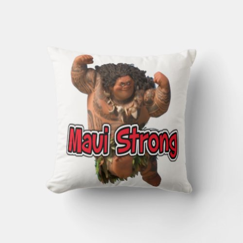 maui strong throw pillow