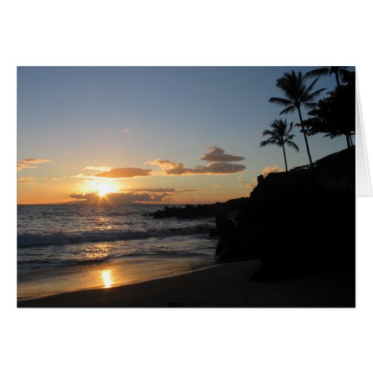 Maui Sunset 1 Cards (Front Horizontal)