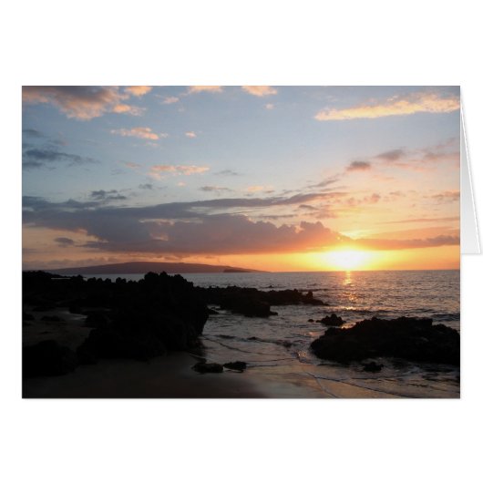 Maui Sunset 2 Cards (Front Horizontal)