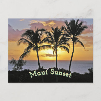 Maui Sunset Postcard
