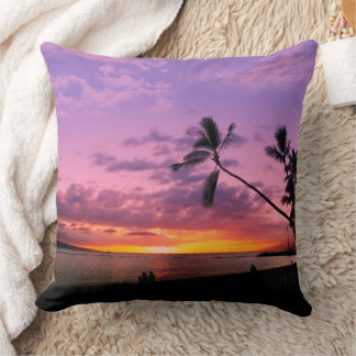 Maui Sunset Throw Pillow
