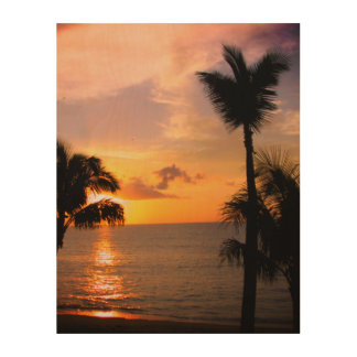 Maui Sunset Wood Wall Decor