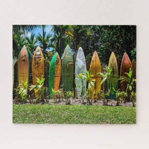 Maui Surfboard Fence Jigsaw Puzzle
