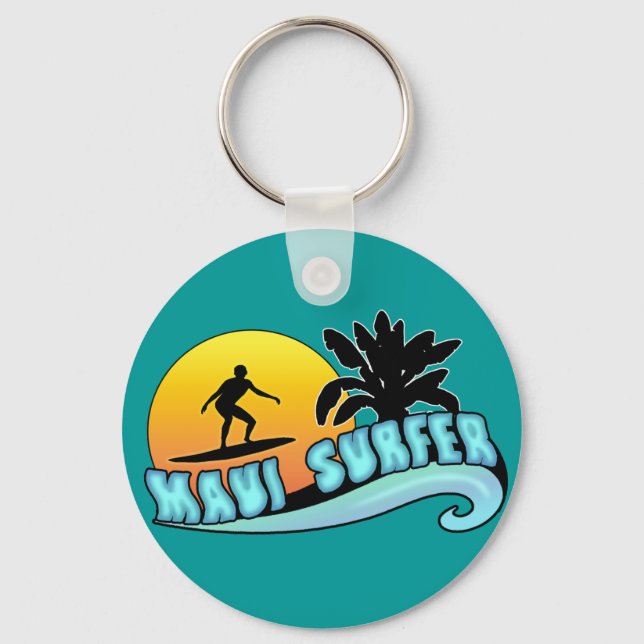 Maui Surfer Keychain (Front)