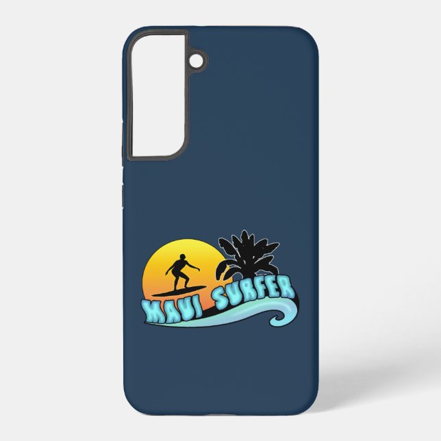 Maui Surfer Samsung Galaxy Case (Back)