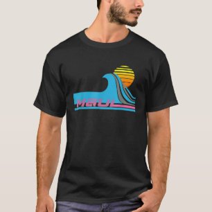 Maui T Shirt Retro 80s Style Surf Tee