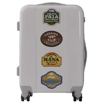 Maui Town Signs Luggage by aura2000 at Zazzle