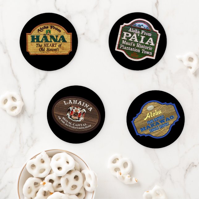 Maui Towns Coaster Set (In Situ)