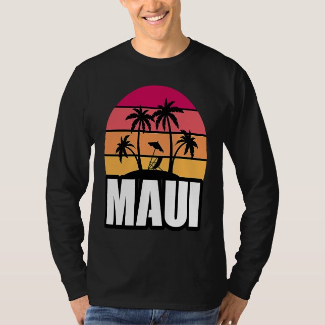 Maui Vacation Beach Souvenir T-Shirt (Front)