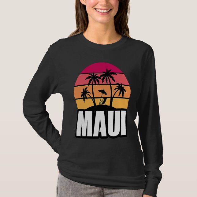 Maui Vacation Beach Souvenir T-Shirt (Front)