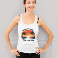 Maui Vacation Sunrise Palm Trees Custom Women's