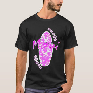 Maui Vintage Surf Hibiscus Flower T-Shirt