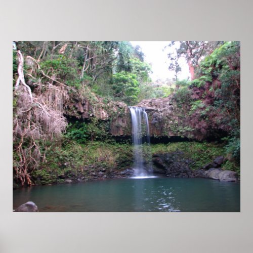 Maui Waterfall Poster