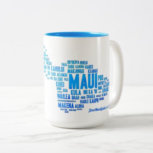 Maui Word Cloud Coffee Mug