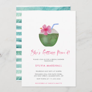 Maui'd Hawaii Destination Wedding Bridal Shower Invitation