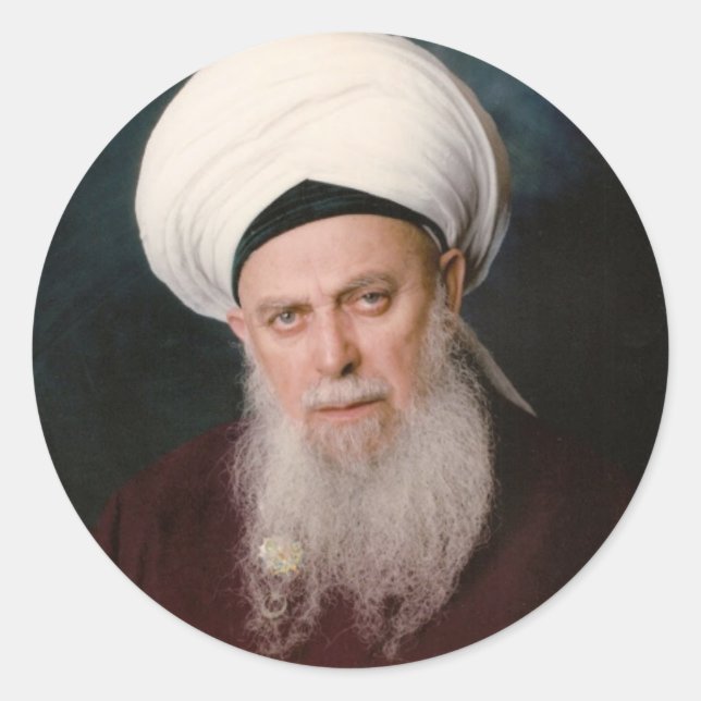 Maulana Sheikh Shaykh Sayyid Nazim al-Haqqani Classic Round Sticker (Front)