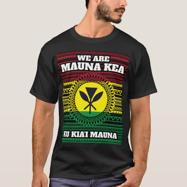 Mauna Kea design For Hawaiian Pride T-Shirt (Front)