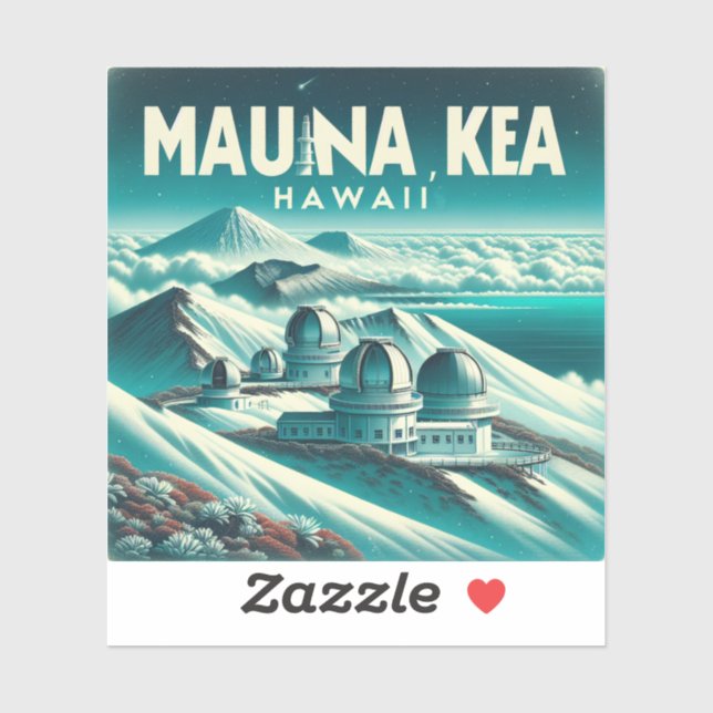 Mauna Kea Hawaii 3 Inch Vinyl Sticker (Sheet)