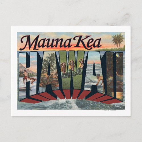 Mauna Kea Hawaii _ Large Letter Scenes Postcard
