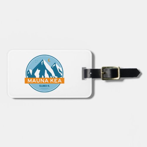 Mauna Kea Hawaii Stars Moon Luggage Tag