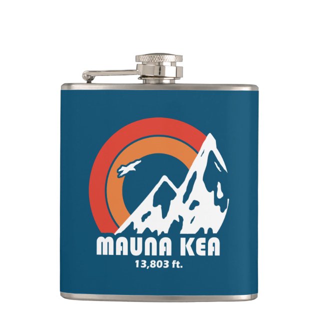 Mauna Kea Hawaii Sun Eagle Flask (Front)
