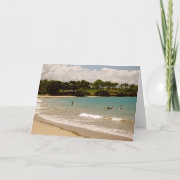 Mauna Kea  Hawaiian Beaches Card by Rebecca_Reeder at Zazzle