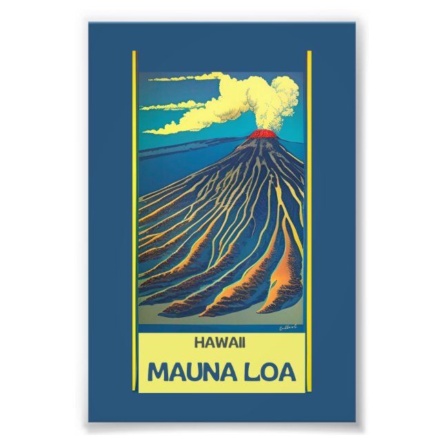 Mauna loa Hawaii   Photo Print (Front)