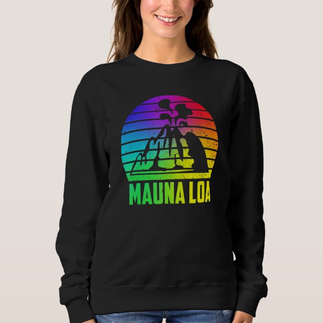 Mauna Loa Hawaii Volcanoes National Park Volcanic Sweatshirt (Front)