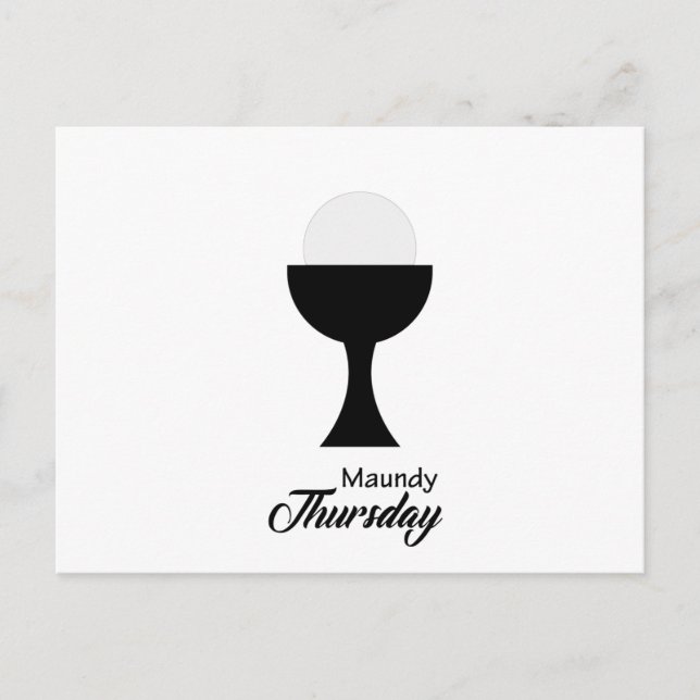 Maundy Thursday Holiday Postcard (Front)