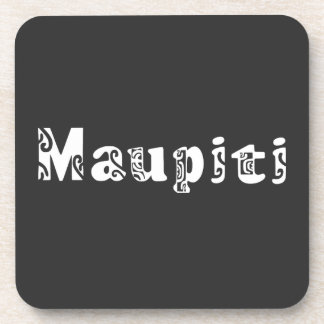MAUPITI (white) Beverage Coaster