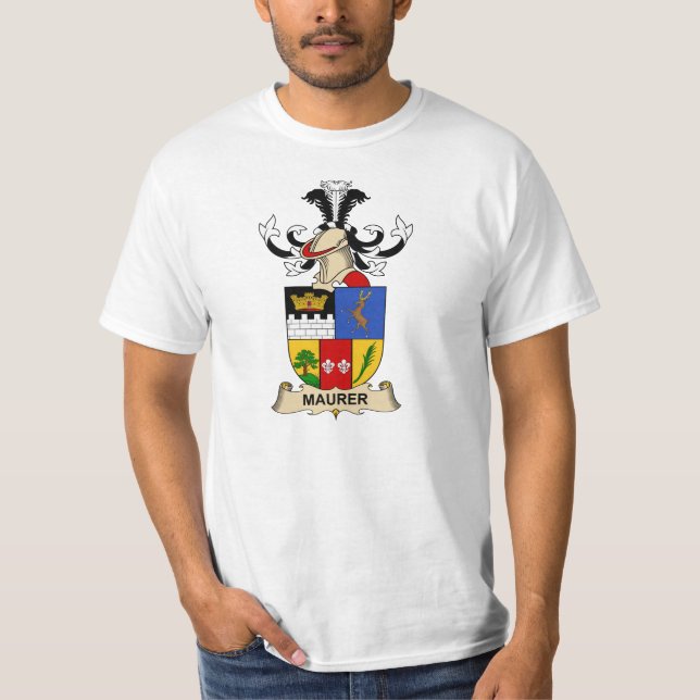 Maurer Family Crest T-Shirt (Front)