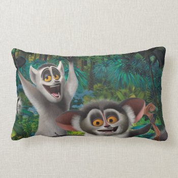Maurice And Julien Lumbar Pillow by madagascar at Zazzle